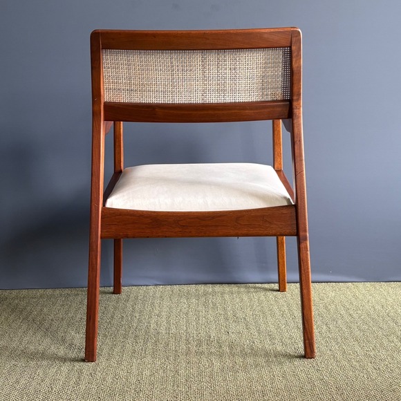 PAIR Jens Risom C140 Lounge Chairs | Original Mid Century Walnut MCM Playboy - Picture 9 of 16